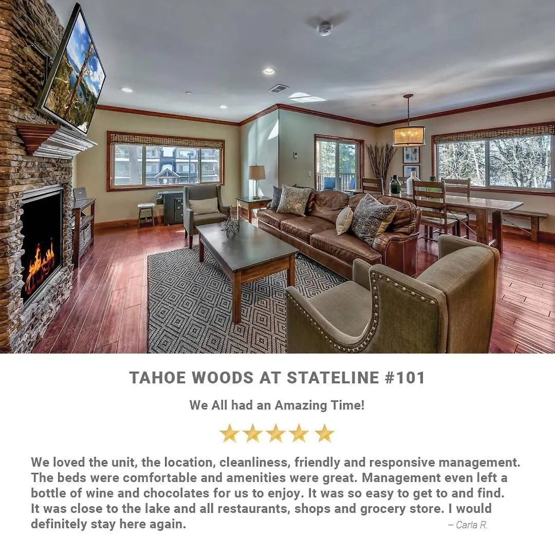 Tahoe Woods 101 At Stateline - Walk To Lake Pets South Lake Tahoe